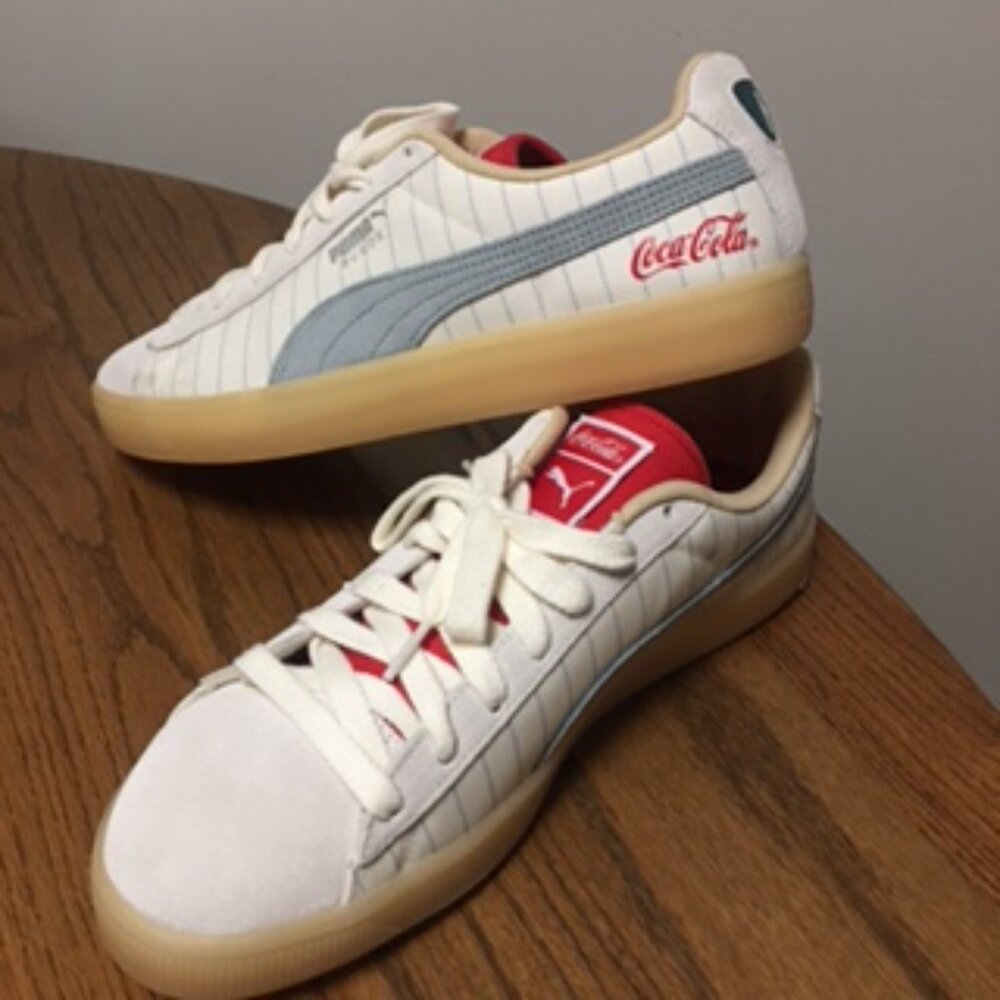 Puma Coca Cola Suede Shoes Size 10.5 NEW Collectible - Picture 1 of 10